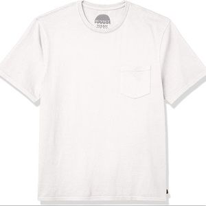 Vintage Lucky Brand White Sunset Pocket Short Sleeve Tee